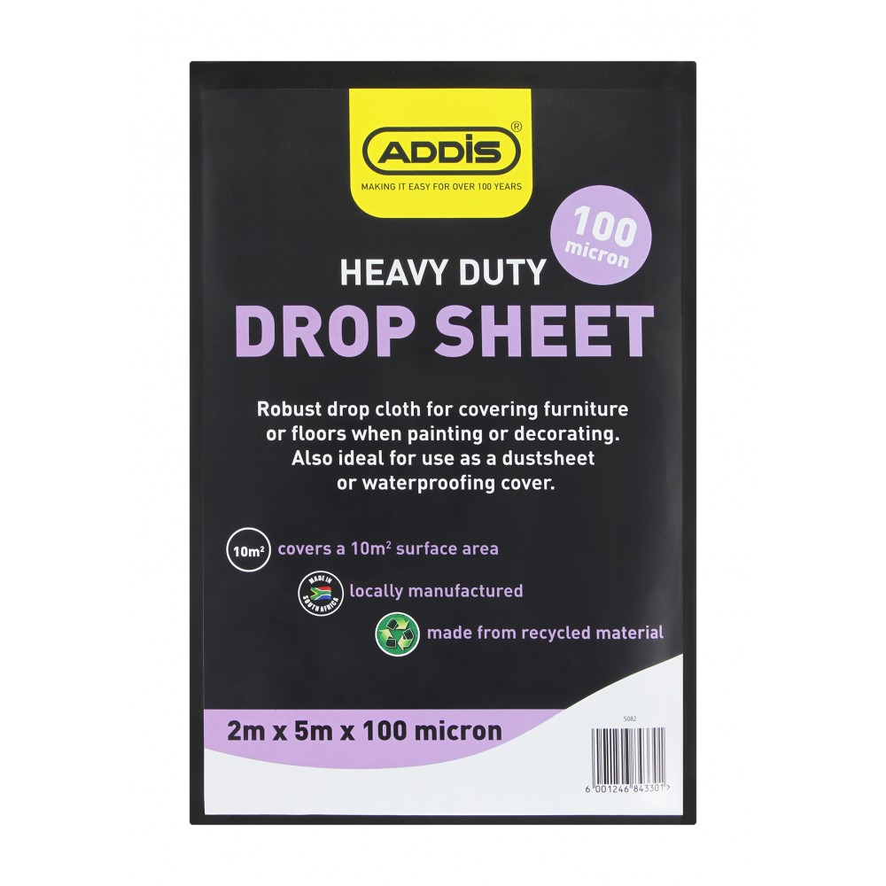 Addis Drop Sheet 100 Micron 2000mm X 5M, ADDIS - Cashbuild Addis Drop Sheet 100 Micron 2000mm X 5M, ADDIS - Cashbuild