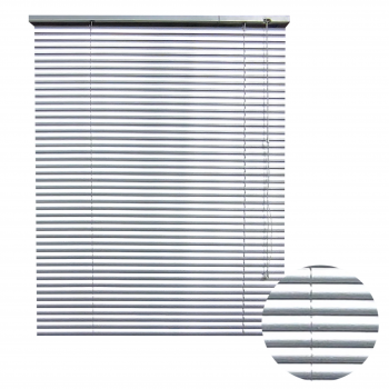 Aluminium Blinds Metallic Silver 1000x1200mm, BERGAMO - Cashbuild