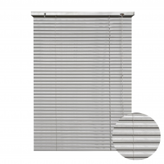 Aluminium Blinds Metallic Silver 1500x1800mm - Cashbuild
