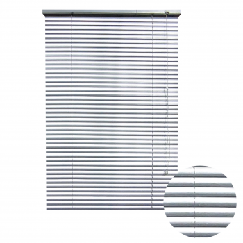 Aluminium Blinds Metallic Silver 600x900mm, BERGAMO - Cashbuild