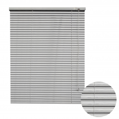 Aluminium Blinds Stripe/ White, Beige 1000x1200mm, BERGAMO - Cashbuild