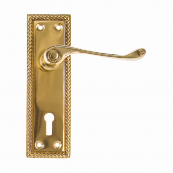 Brass 6 Gerogian Scroll Plated Handle,  - Cashbuild