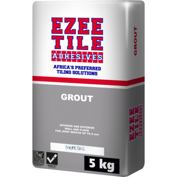 Ezee Tile Taupe Grout 5kg, EZEE TILE - Cashbuild