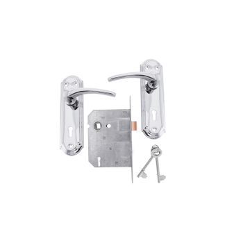 Orion Round Chrome with SABS 3 Lever Lockset,  - Cashbuild