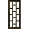 Door Aluminium Hinge Brick Glass Full Char, KENZO - Cashbuild