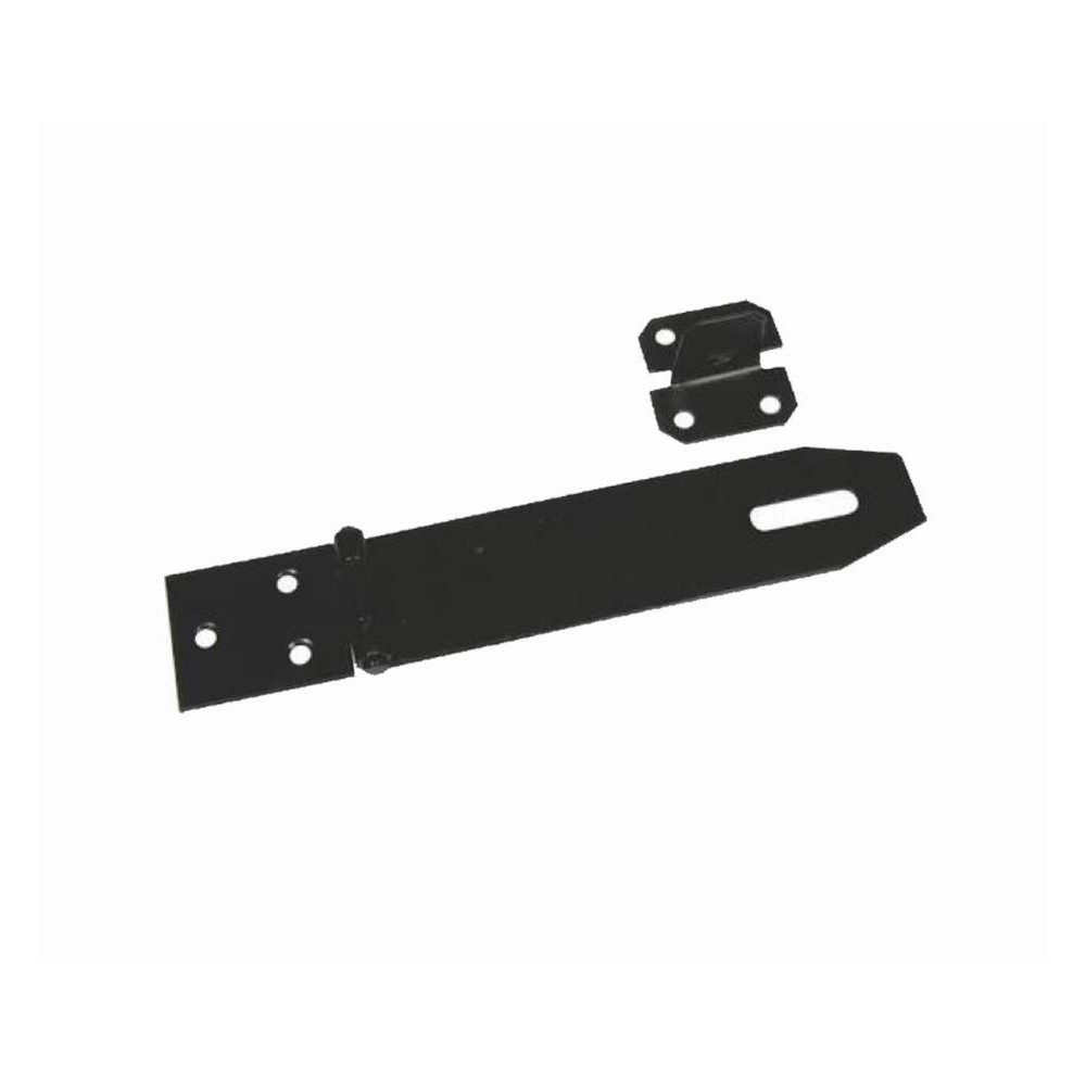 150mm Hasp & Staple Black Japan Plated, TROJAN - Cashbuild 150mm Hasp & Staple Black Japan Plated, TROJAN - Cashbuild