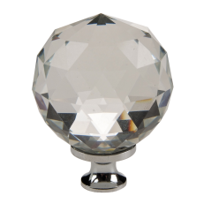 Crystal Knob Chrome Base,  - Cashbuild