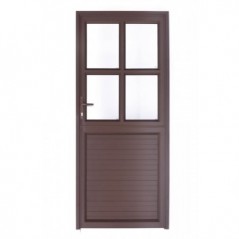 Aluminium Door Catherdral Stable Bronze 900x2100mm
