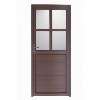 Aluminium Door Catherdral Full Bronze 900x2100mm