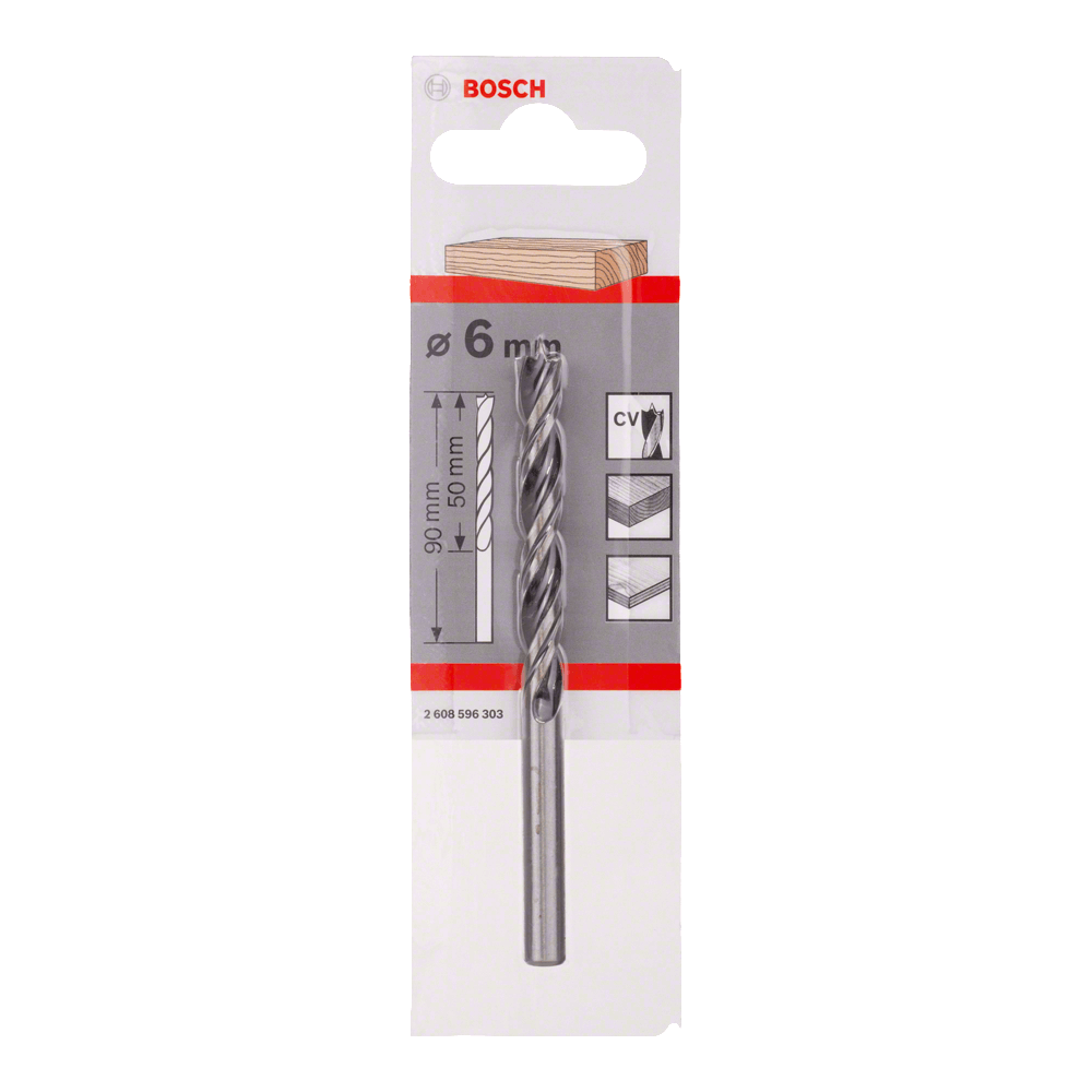 Bosch Wood Drill Bit 6.00mmx93mm Bosch Wood Drill Bit 6.00mmx93mm