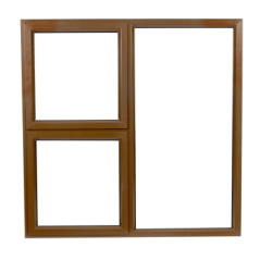 Window Frame Aluminium 28-ptt1212 Bronze Clear Left Hand