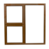 Window Frame Aluminium 28-ptt1212 Bronze Clear Left Hand