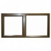 Window Frame Aluminium Pt126 Bronze Clear Left Hand