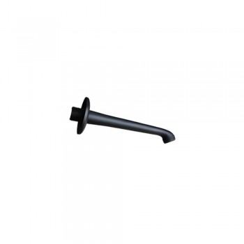 Shower Arm With Flange Black 15mm