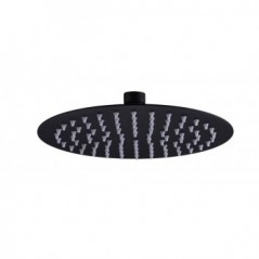 Shower Rose Stainless Steel Round Black 4"