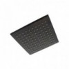 Shower Rose Stainless Square Black 4"