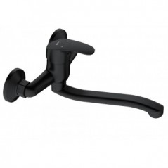 Pisces Ii Sink Mixer Wall Type Black