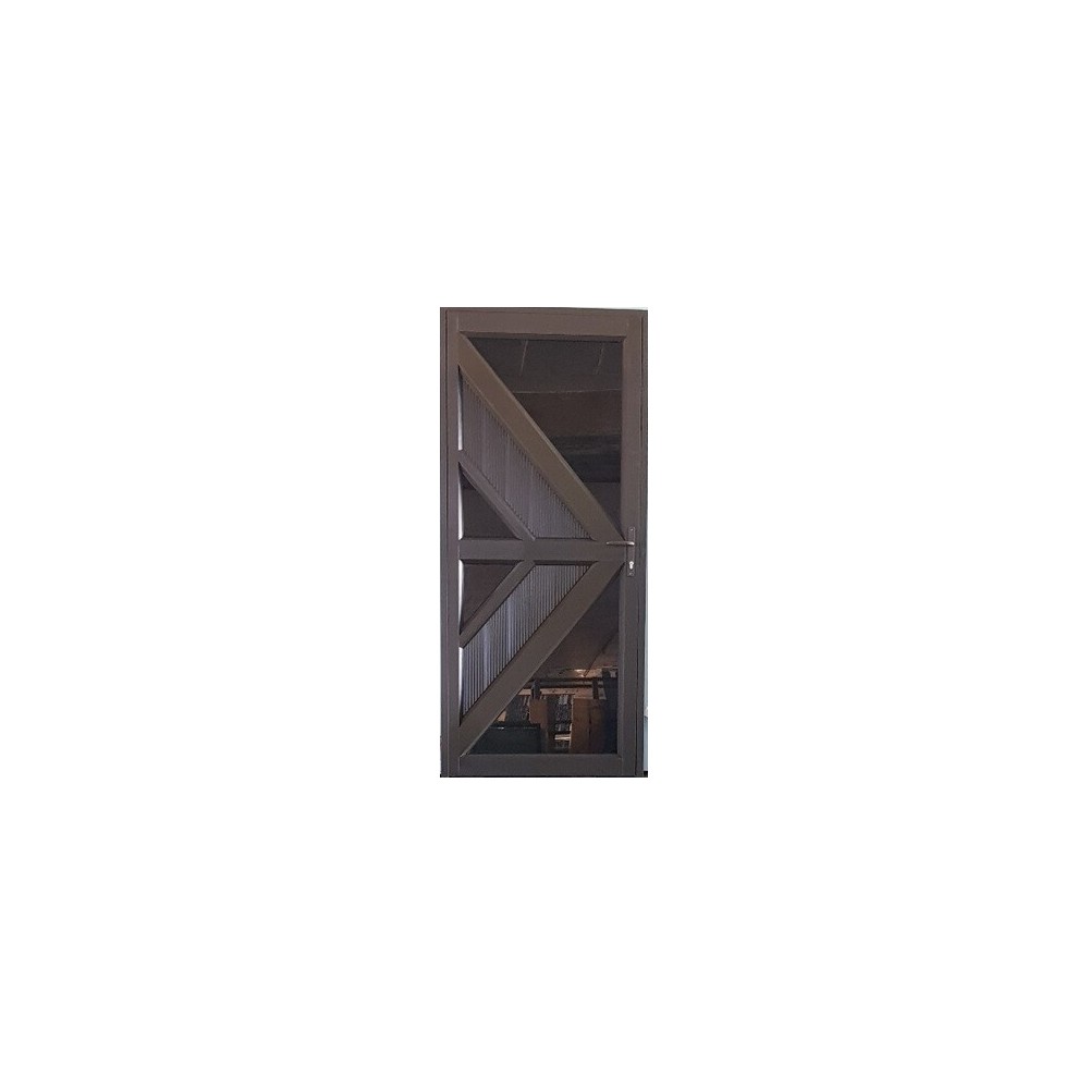 Aluminium & Glass Single Door Arrow Design Aluminium & Glass Single Door Arrow Design