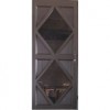 Aluminium & Glass Single Hinged Door Double Diamond Design