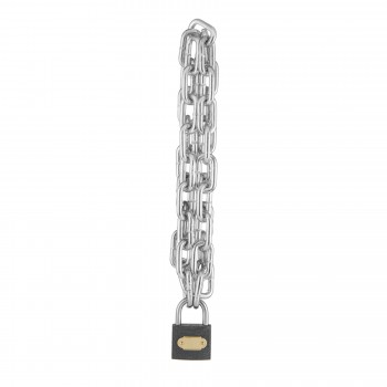 Chain Galvanised 6mm X 1000mm, 38mm Iron Padlock,  - Cashbuild