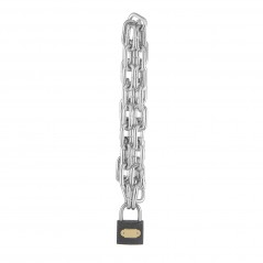 Chain Galvanised 6mm X 1000mm, 38mm Iron Padlock,  - Cashbuild