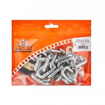 Chain Galvanised 6mm X 1000mm, 38mm Iron Padlock,  - Cashbuild