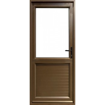 Door Aluminium Hinge Hlf Glass Stable Obs Brz