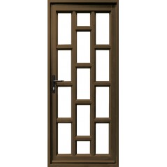 Door Aluminium Hinge Brick Glass Full Brz