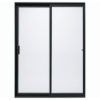 Sliding Door Aluminium In Charcoal 1.5m