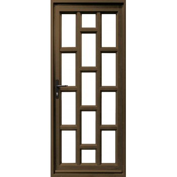 Door Aluminium Hinge Brick Glass Full Brz