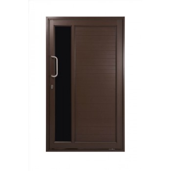 Door Aluminium Pivot 1200 X 2090 Hlf Glass Br