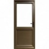 Door Aluminium Hinge Half Glass Obscure Bronze