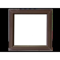 Top Hung Window 600x600 Bronze Obscure