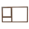 Window Frame Aluminium 28-pt159 Bronze Left Hand