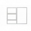 Window Frame Aluminium 28-ptt1815 Natural Left Hand