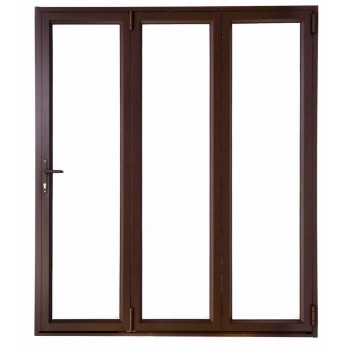 Door Aluminium Stack Folding 1.8m Bronze Left Hand Open Out