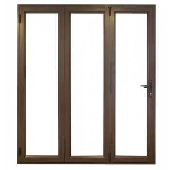 Door Aluminium Stack Folding 1.8m Bronze Left Hand Open Out