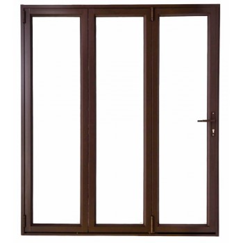 Door Aluminium Stack Folding 1.8m Bronze Right Hand Open Out
