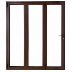 Door Aluminium Stack Folding 1.8m Bronze Right Hand Open Out