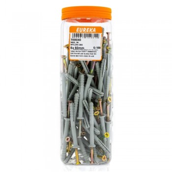 Eureka Nail In Nylon Countersunk 6x 60mm :100