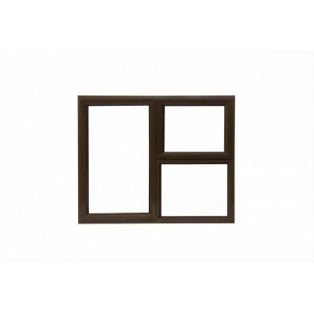 Window Frame Aluminium 28-pst119 Bronze Clear Left Hand