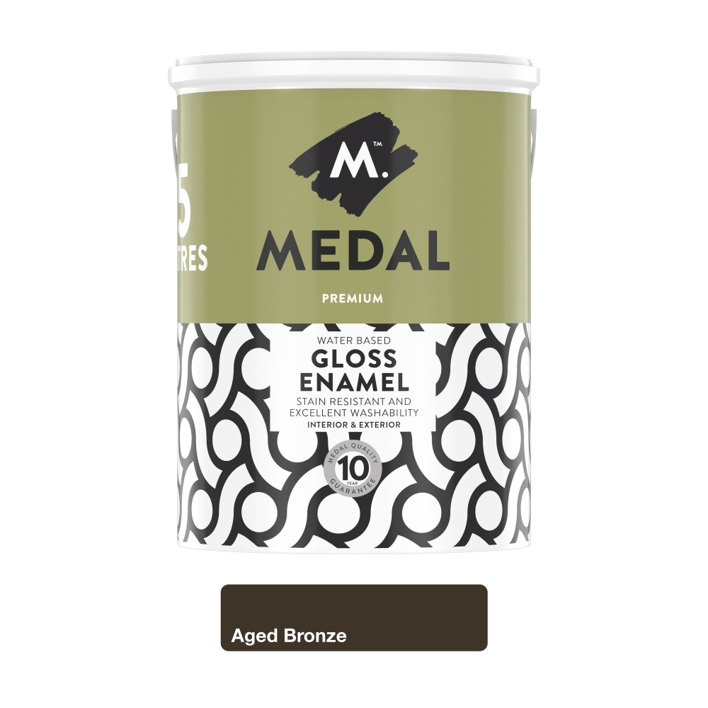 Medal gloss Enamel 5L Aged Bronze, MEDAL - Cashbuild Medal gloss Enamel 5L Aged Bronze, MEDAL - Cashbuild