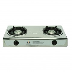 Stainless Steel 2 Burner LP Gas Stove, ALVA - Cashbuild