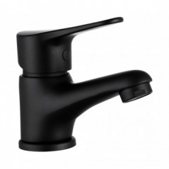 Quartz Black Basin Mixer Short Body