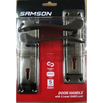 Samson Lock Set Key 3l Sabs 6" Cortana Antique
