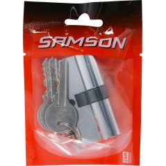 Samson Cylinder Euro 65mm Chrome Plated, SAMSON - Cashbuild