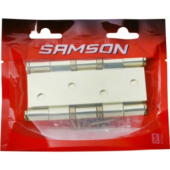 Samson Hinge Butt B & Bear 100mm Brass Plated, SAMSON - Cashbuild