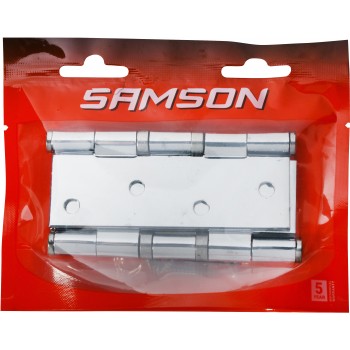 Samson Hinge Butt B & Bear 100mm Chrome Plated, SAMSON - Cashbuild