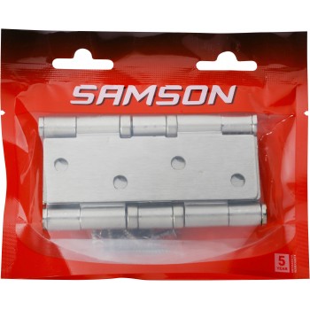 Samson Hinge Butt B & Bear 100mm Satin Nickle, SAMSON - Cashbuild