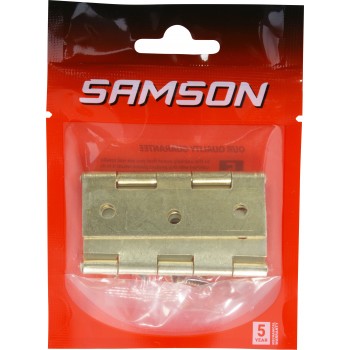 Samson Hinge Butt Steel 65mm Brass Plated, SAMSON - Cashbuild